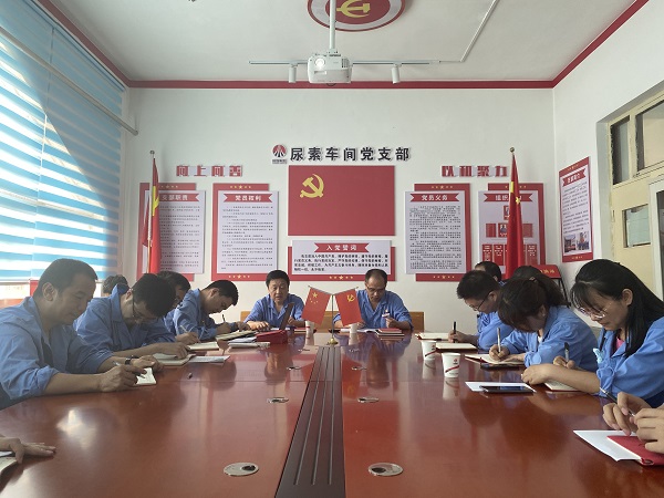 1687336559321319.jpeg 6月19日下午,尿素車間黨支部與法律審計部黨支部開展結(jié)對共建活動2.jpg